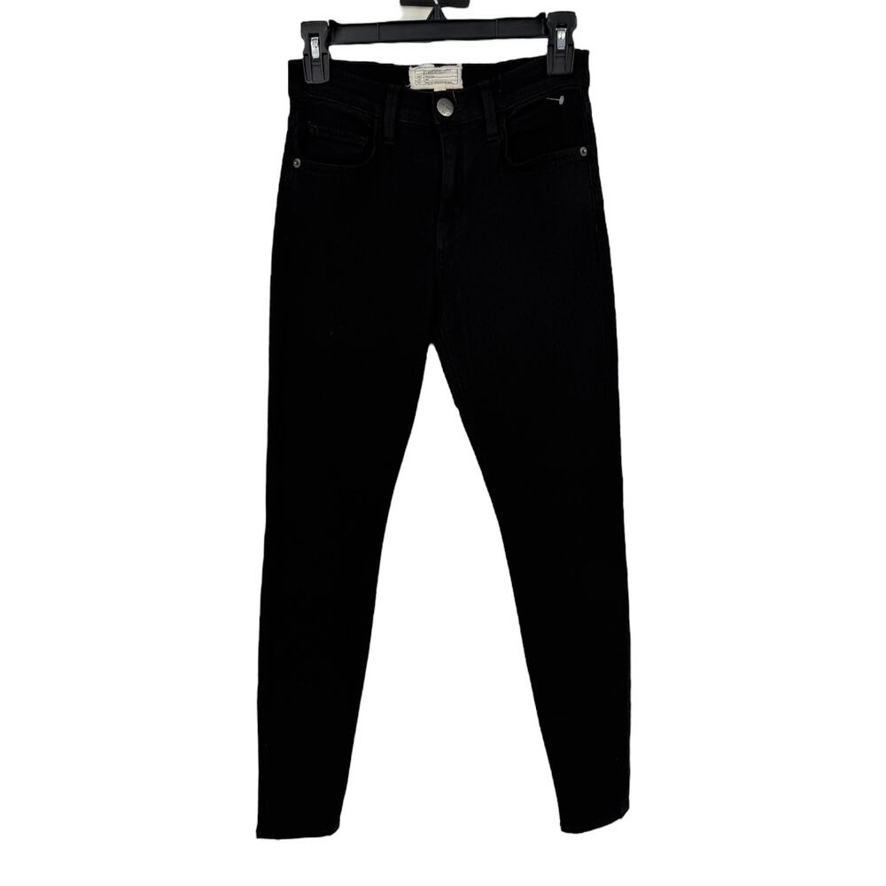 CURRENT/ELLIOTT The High Waist Stiletto Jet Black Skinny size 25